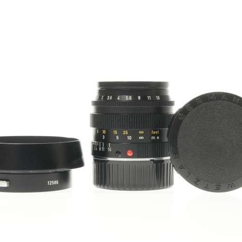 Leica Leitz Summilux M 50mm F1.4 E43 Ver.II V2 Black Lens With Hood