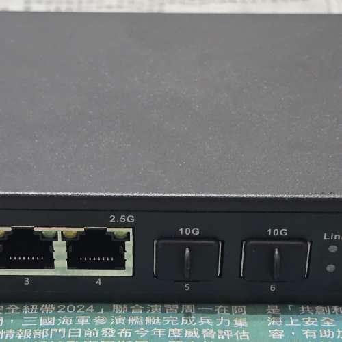 Sirivision 4-Port 2.5G +2-Port 10G Managed Switch 支援VLAN/QoS/IGMP/Jumbo Frame