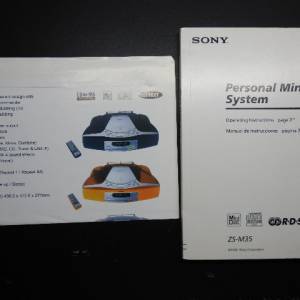Sony ZS-M35 Personal MiniDisc System