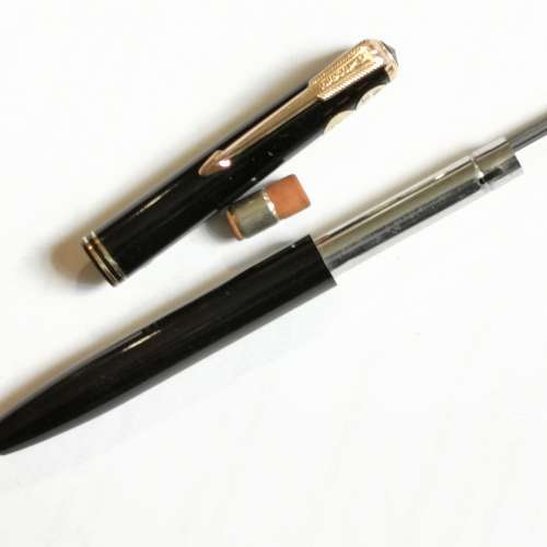 Parker Vacumatic Solid Black Mechanical Pencil~派克真空系列全黑機械自動鉛筆