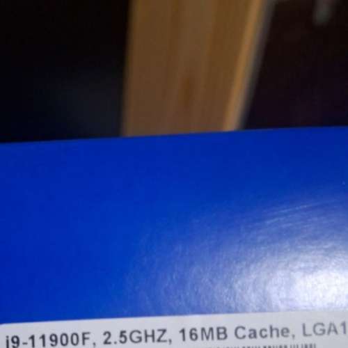 Intel CPU i9-11900F, 2.5GHZ, 16MB cache,LGA 1200