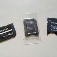Toshiba / Kingmax / Sandisk 等品牌未用過 Micro-SD轉SD轉換器  (adaptor)