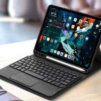 iPad Pro 2020 2021 12.9" 專用藍牙滑鼠鍵盤 + 保護機套 可收藏手寫筆 CASE + KEYB...