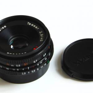 Contax 45mm f2.8 Tessar Carl Zeiss T* MMJ  Pancake Lens 98% New
