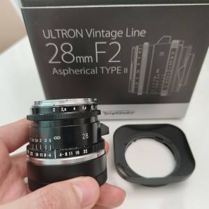 Voigtlander for Leica M 28mm F2 Ultron II Black Paint