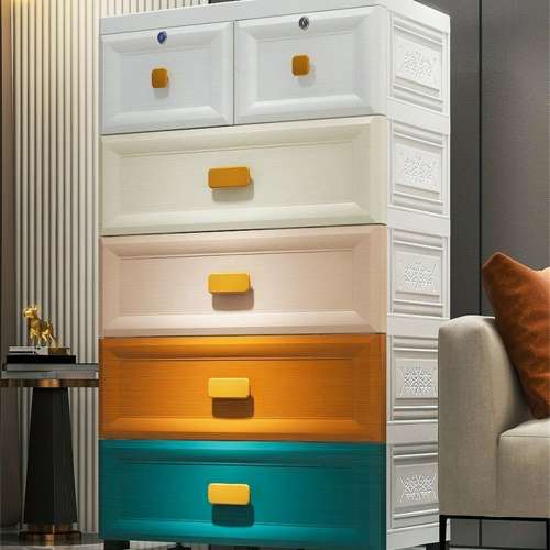 Household storage cabinet multi -function drawer -type room locker