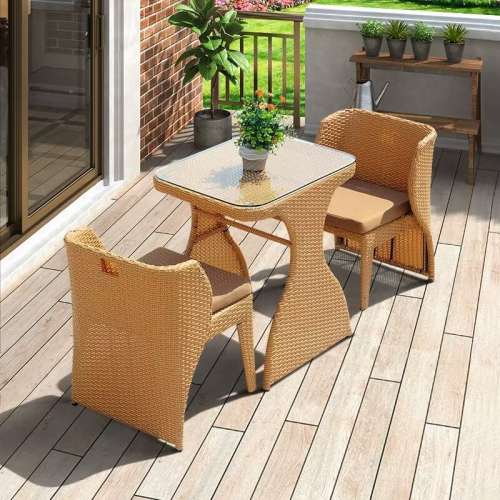 陽台小桌椅室外藤椅戶外庭院露台陽台休閑桌椅三件套