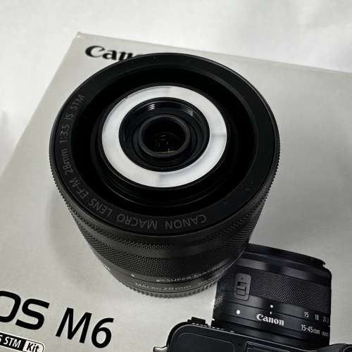Canon EOS M6 + Canon EFM 28mm f/3.5 Macro IS STM + MK320閃光燈