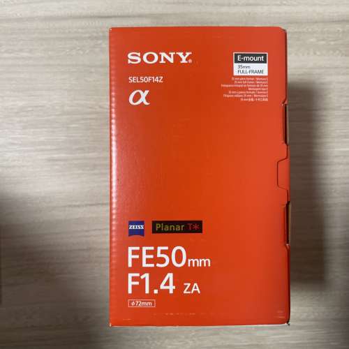 【90%新】SONY Zeiss Planar T* FE 50mm F1.4 ZA