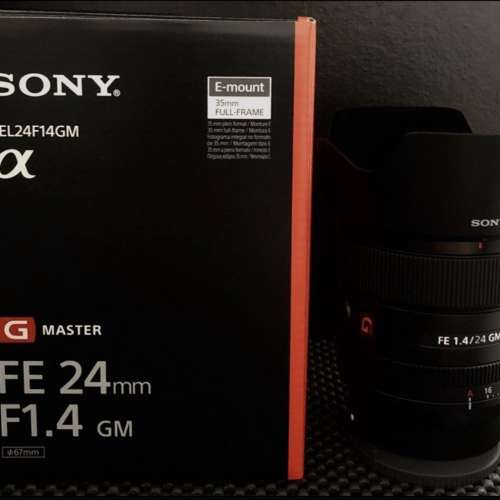 索尼 Sony FE 24mm F1.4 GM SEL24F14GM đs 頭絕無瑕疵 跟Sony原廠Filter