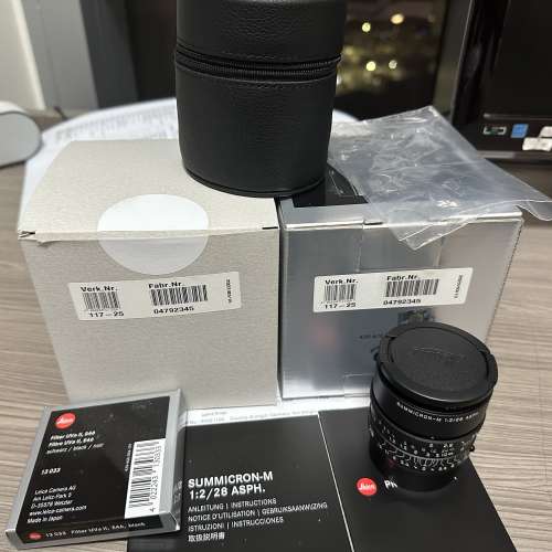 Leica Summicron 28mm Matte black paint 11725