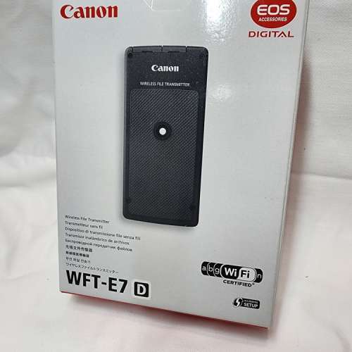 (接近全新) 佳能 Canon WFT-E7D 專業無線檔案傳輸器 (EOS R 5D4 5Ds 5Dsr 7D2 5D3 ...