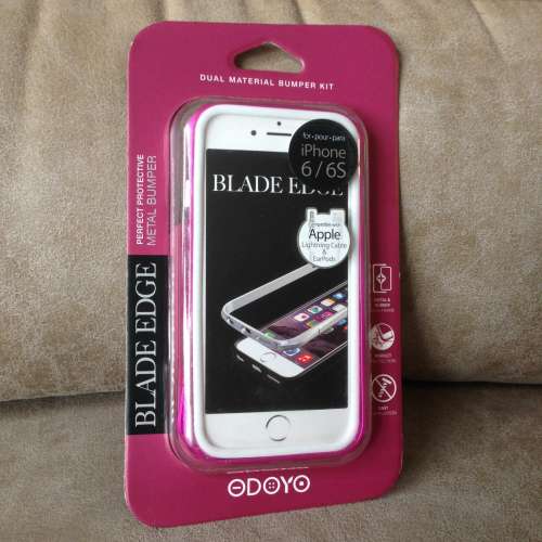 📱 ODOYO Blade Edge Bumper Kit FUSHIA for iPhone SE2 8 7 6S 6 NEW 全新手機保...