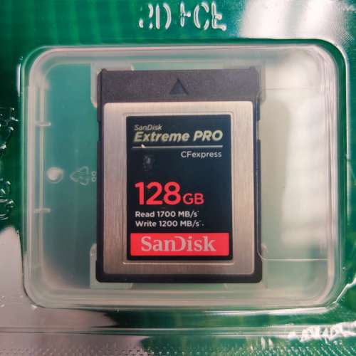SanDisk Extreme PRO CFexpress Type-B 記憶卡 128GB [R:1700 W:1200]