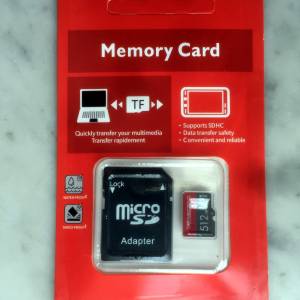 $350 512GB Micro SD (TF Card) 及 SD Adapter HC Card Class 4 Secure Digital Flash