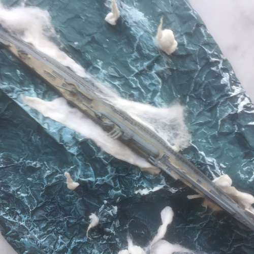 $50 - [電影 《怒海戰艦》戰爭場景]  美軍 驅逐艦 戰艦 - USA Battleship 攻擊 德...