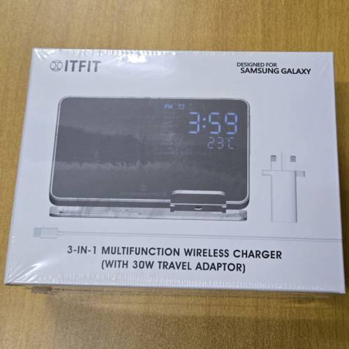 全新 Itfit 3-in-1 Multifunction Wireless Charger (with 30W Travel Adaptor) $100