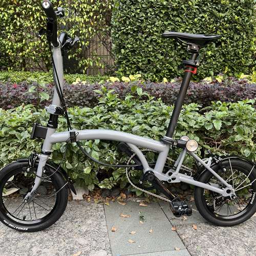 最新版本 MINT BOB 3  14吋 3速鉻鉬鋼車架 小布式折叠車 送前後蛙燈叮叮