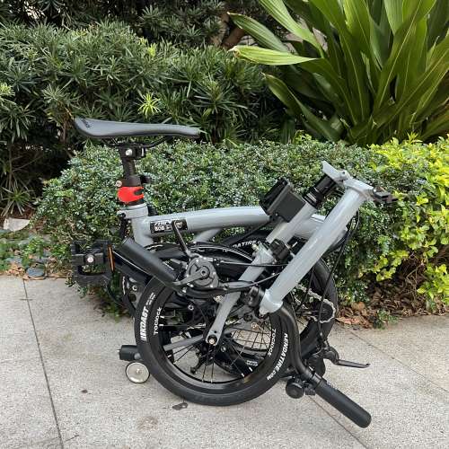 最新版本 MINT BOB 3  14吋 3速鉻鉬鋼車架 小布式折叠車 送前後蛙燈叮叮