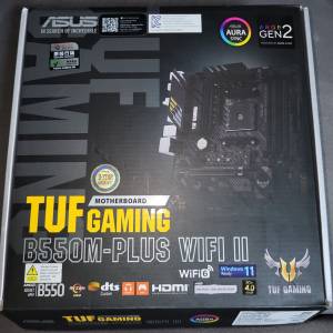 新淨底板港行有保 Asus Tuf Gaming B550M plus Wifi 2 matx argb am4 ddr4 argb