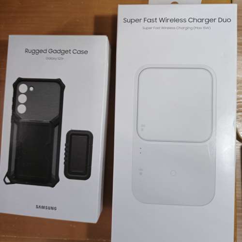 Samsung Super Fast Wireless Charger Due (全新) + Rugged Gadget Case for s23+