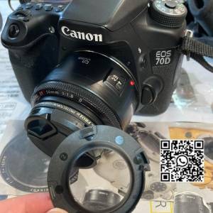 Repair Cost Checking For Canon 70D With EF 50mm f/1.8II 墜地後解決方案