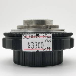 90% New Dallmeyer 35mm F4.5手動鏡頭, 深水埗門市可購買