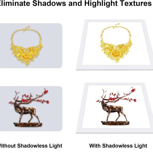 PULUZ 38x38 cm LED Photography Shadowless Light Panel 1200LM 6000K Three Color