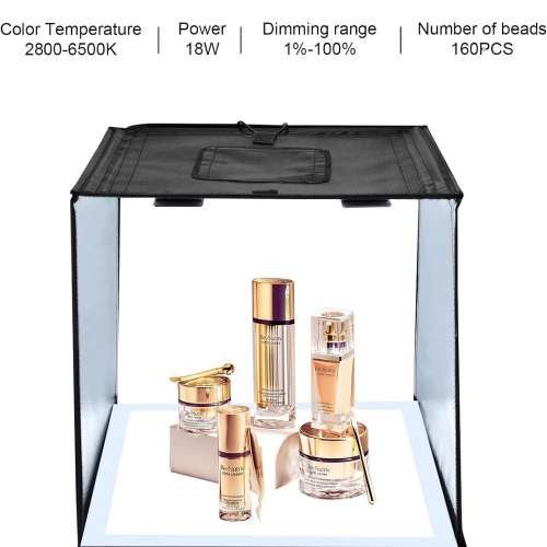 PULUZ 38x38 cm LED Photography Shadowless Light Panel 1200LM 6000K Three Color