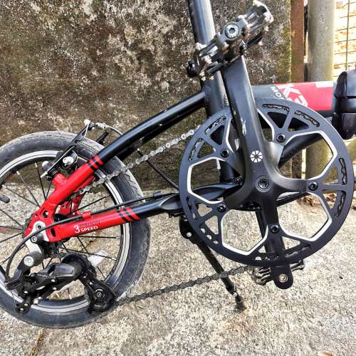 Dahon K3 (原裝14吋 3速） 90％新，52T，少踩少花