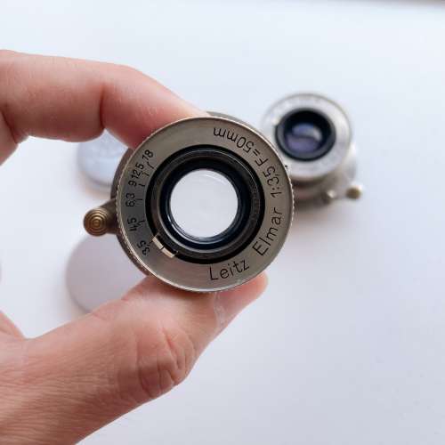 Leica elmar 50mm f3.5 Nickel 1931年極早期白玻璃 無coating [Leica 機直接用，加...