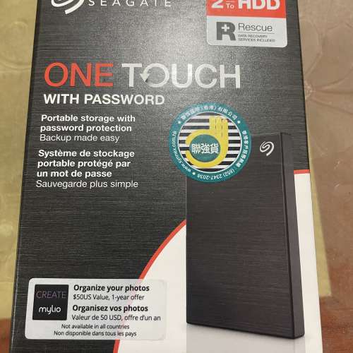 2TB 外置Hard Disk 全新