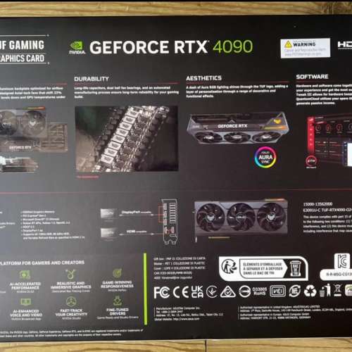 ASUS 華碩 TUF 顯示卡, RTX4090