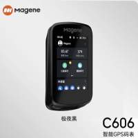 Magene C606 邁金 GPS 智能 彩屏 觸控 無綫單車碼錶 , 送 S1延伸座、黑色機套