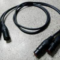 Low noise cable 1米～rca轉平行 ～平行線～ 兩款～