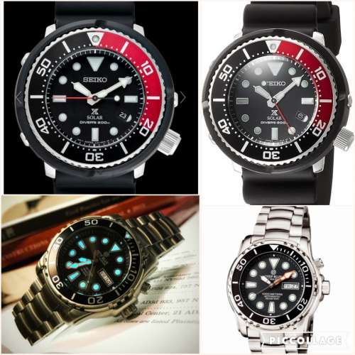 中古 絕版 日本 Seiko Prospex  SBDN053紅黑水鬼錶/deep blue watches PRO 1000M ...