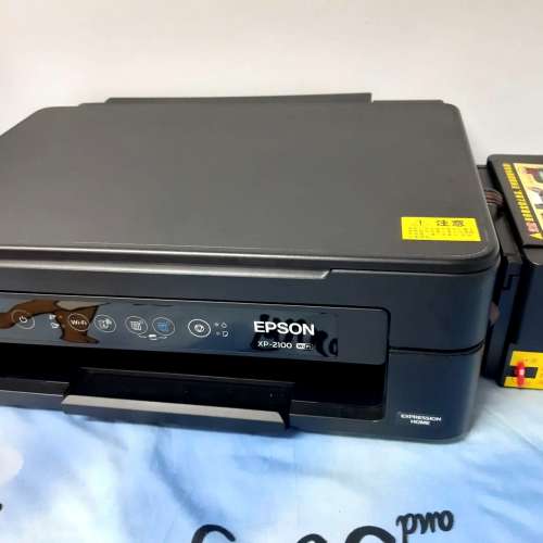 Epson XP-2100 WiFi Printer--3合1愛普生--多功能噴墨打印機--打印效果佳--有外置大...