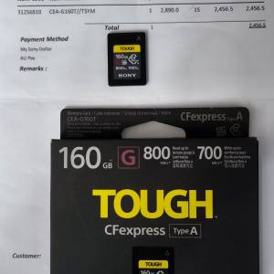 Sony Tough CFexpress Type A CEA-G160T//TSYM