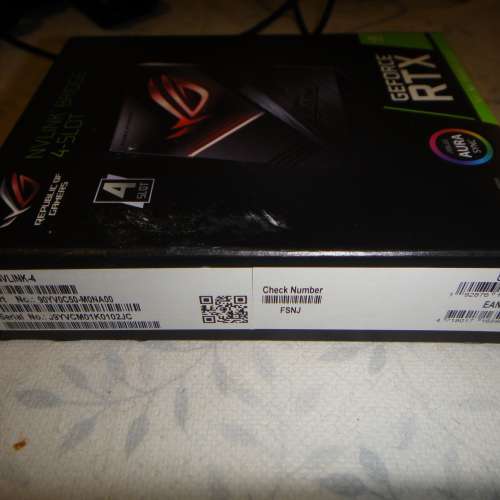 全新未拆 ASUS ROG NVLINK Bridge 3 slot