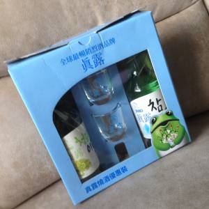 🍶 JINRO Soju + Glasses Wine Set KOREAN NEW 全新 真露 酒+杯 套裝 韓國 燒酒 🍶