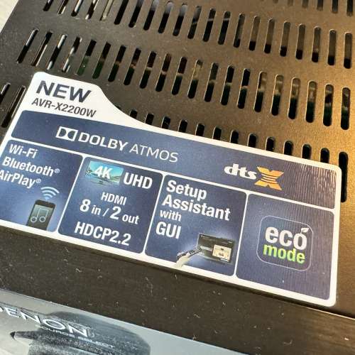 Denon amplifier AVR-X2200W 7.1 Dolby Atmos 擴音機