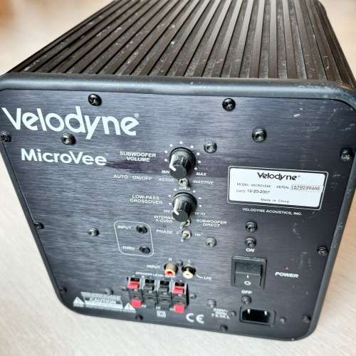 Velodyne MicroVee Subwoofer 威力登低音箱