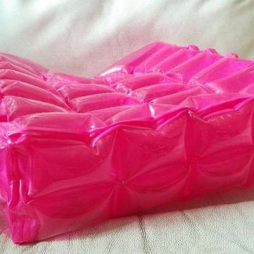 全新 粉紅色 充氣袋 沙灘袋