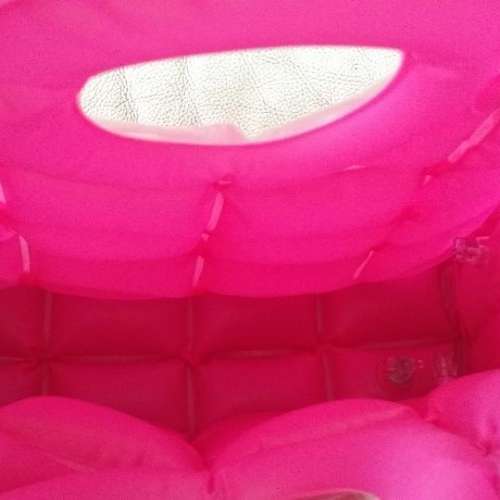 全新 粉紅色 充氣袋 沙灘袋