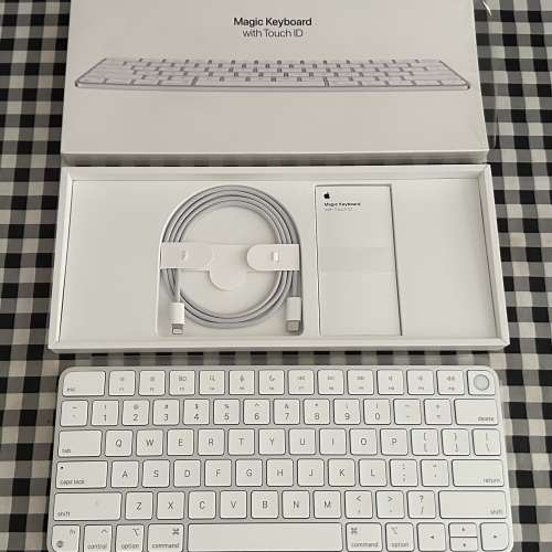 Apple Magic Keyboard 3 配備 TouchID 銀色 行貨 100%全新 未曾使用 電量和操作全...