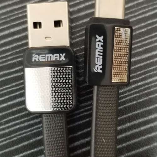 REMAX Type C USB Cable 白色或黑色 安卓充電數據連接線 1米長 私保3天 1 meter Le...