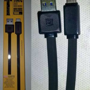 REMAX Type C USB Cable 1米長 黑色安卓充電數據連接線 私保3天 1 meter Length Gu...