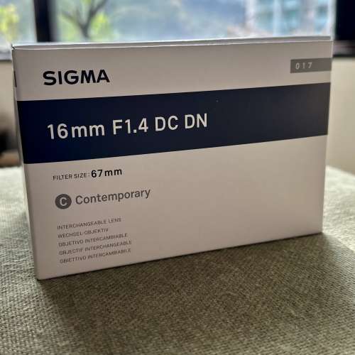 全新Sigma 16mm F1.4 DC DN (Sony E-mount)