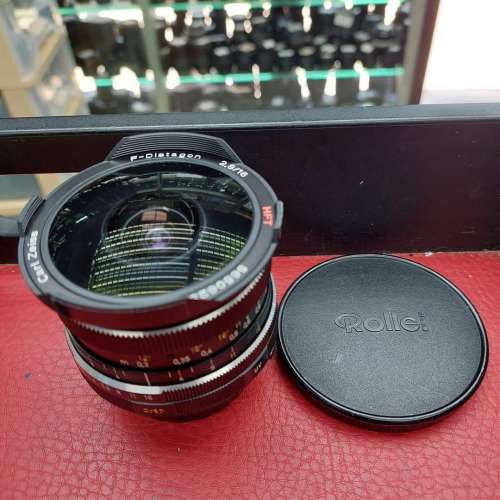 ROLLEI CARL ZEISS F-DISTAGON 16MM F2.8 HFT LENS CLEAR QBM MOUNT