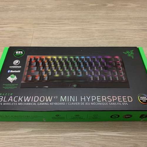 [全新] BLACKWIDOW V3 MINI HYPERSPEED 65% Wireless Keyboard - 綠軸 - US